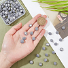 100Pcs 1-Hole Aluminum Buttons DIY-NB0007-77A-3