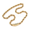 8MM 304 Stainless Steel Rope Chain Necklaces NJEW-C099-07B-G-4