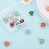 14Pcs 7 Style Natural White Jade Pendants G-LS0002-06-6