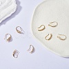 4 Pairs 4 Style Brass Micro Pave Clear Cubic Zirconia Earring Hooks KK-SZ0004-62-4