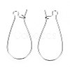Tarnish Resistant 304 Stainless Steel Hoop Earring Findings STAS-S117-008E-01-2