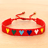 Bohemian Glass Seed Beaded Braided Bead Bracelets for Women NO2145-1