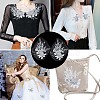 3D Flower Polyester Embroidery Sew on Flower Appliques PATC-WH0008-24A-5