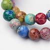 Natural Imperial Jasper Beads Strands G-I122-6mm-14-3