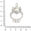 Brass Pendant Cabochon Settings KK-S521-18P-3