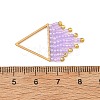 Glass Seed Beads Tassel Pendants PALLOY-MZ01455-01-3
