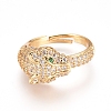 Adjustable Brass Finger Rings RJEW-G096-34G-3