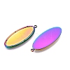 Ion Plating(IP) 304 Stainless Steel Pendant Cabochons Settings STAS-A070-45MC-4