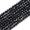Natural Black Spinel Beads Strands G-S152-01-2mm-1