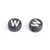 Acrylic Horizontal Hole Letter Beads OACR-E001-17-3