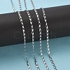 Tarnish Resistant 3.28 Feet 304 Stainless Steel Link Chains X-CHS-K002-25-3