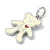 304 Stainless Steel Enamel Pendants STAS-A145-01L-P-2