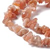 Natural Sunstone Chip Bead Strands X-G-M205-67-4