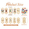 40Pcs 10 Styles Alloy Rhinestone Connector Charms FIND-TA0002-01-4