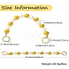 Plastic Imitation Pearl Bead Bag Extension Chains FIND-CJ00004-8