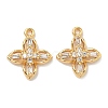 Brass Micro Pave Cubic Zirconia Pendants KK-A281-12A-G-1