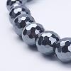 Non-Magnetic Synthetic Hematite Necklaces NJEW-K080-02-2