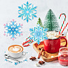DIY Diamond Painting Christmas Snowflake Coaster Kits WG22379-01-3