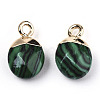 Synthetic Malachite Charms G-N326-58E-3