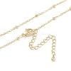 Brass Satellite Chains Necklaces NJEW-U008-04G-2