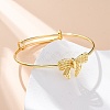 Brass Cuff Bangles for Women BJEW-U025-04G-1
