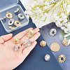16Pcs 4 Style 304 Stainless Steel Stud Earring Findings STAS-UN0031-23-2