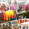 20Pcs Unfinished Wood Puppet WOOD-GF0002-34-4