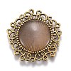 Hollow Retro Plastic Imitation Cat Eye Cabochons KK-Z004-01E-AG-1