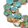Dyed Synthetic Imperial Jasper Beads Strands G-D337-14mm-A02-4