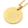 Constellation Pendant Necklaces NJEW-S422-04G-08-2