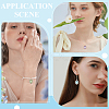 5Pcs 5 Colors Brass Glass Clear Cubic Zirconia Pendants KK-WR0001-66-5