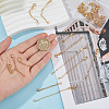 24Pcs 6 Style Brass Cable Chain Extender KK-GO0001-54-3