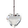 2Pcs Glass Heart Pendant Decorations HJEW-SP0001-22A-6