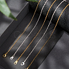 Brass Chain Necklace Making NJEW-FH0001-02-4