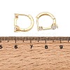 Brass Micro Pave Cubic Zirconia Hoop Earrings KK-CBAD29A-04G-5