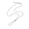 Brass Slider Necklace Makings AJEW-JB01275-02-1
