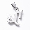 Non-Tarnish 304 Stainless Steel Pendants STAS-L210-06I-P-01-2