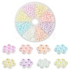 1280Pcs 8 Colors Opaque Colours Glass Seed Beads SEED-CJ0001-24-1