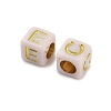 Opaque Acrylic Beads OACR-H046-01E-2