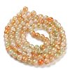 Baking Paint Crackle Glass Bead Strands DGLA-R053-05B-2