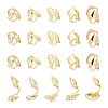 20Pcs 5 Styles Alloy Clip-on Earring Findings FIND-UN0002-38G-1