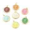 Real 18K Gold Plated Brass Pendants KK-L206-013G-1