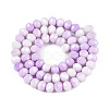 Anti-Tarnish Ombre Effect Dyed Glass Beads Strands GLAA-C023-02-B07-2
