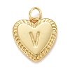 Rack Plating Golden Brass Pendants KK-E260-01G-V-1