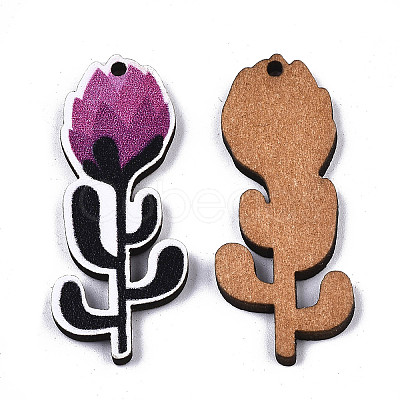 Printed Basswood Pendants LS-X-WOOD-N006-54-1