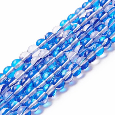 Synthetic Moonstone Beads Strands G-E573-02A-05-1