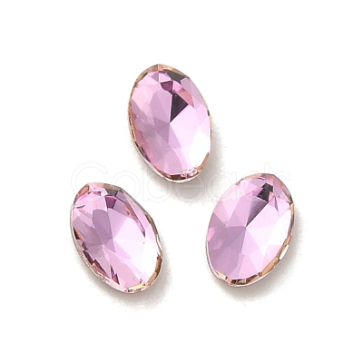 Glass Rhinestone Cabochons RGLA-P037-08A-D223-1