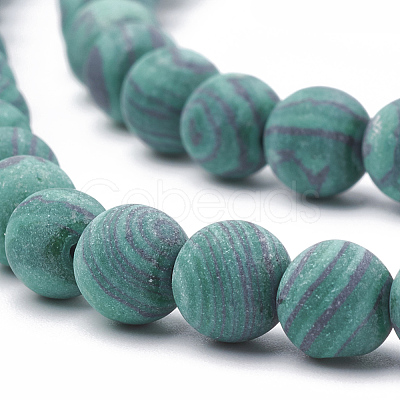 Synthetic Malachite Beads Strands X-G-T106-199-1