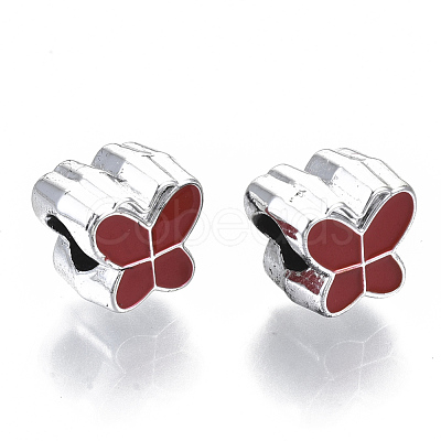 UV Plating Acrylic European Beads OACR-N010-006P-1