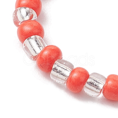 Glass Seed Beads Stretch Rings for Women RJEW-JR00690-1